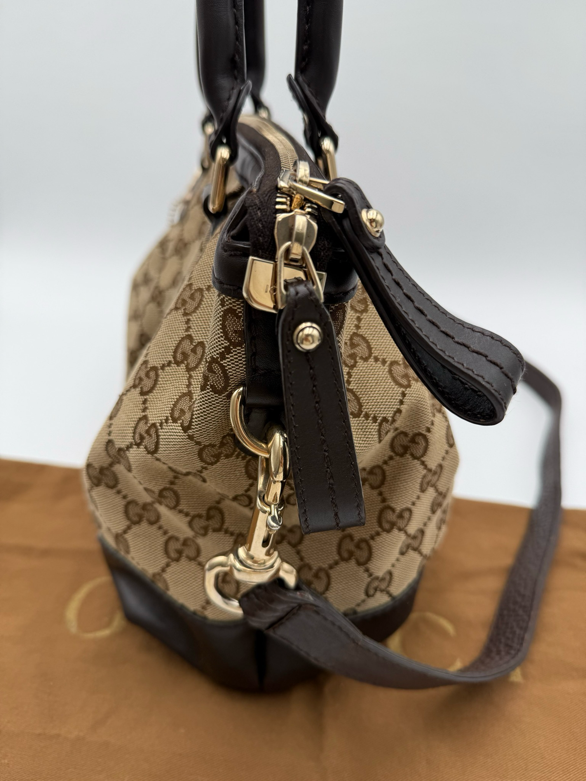 Gucci Monogram Sukey Medium Shoulder Bag Messenger