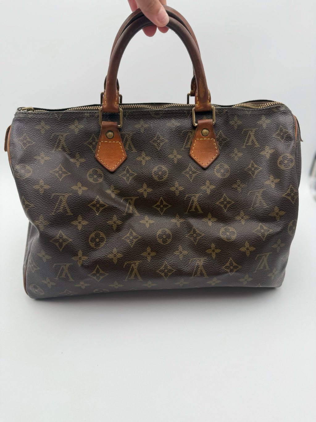 Louis Vuitton Speedy 35 Monogram Satchel Top Handle
