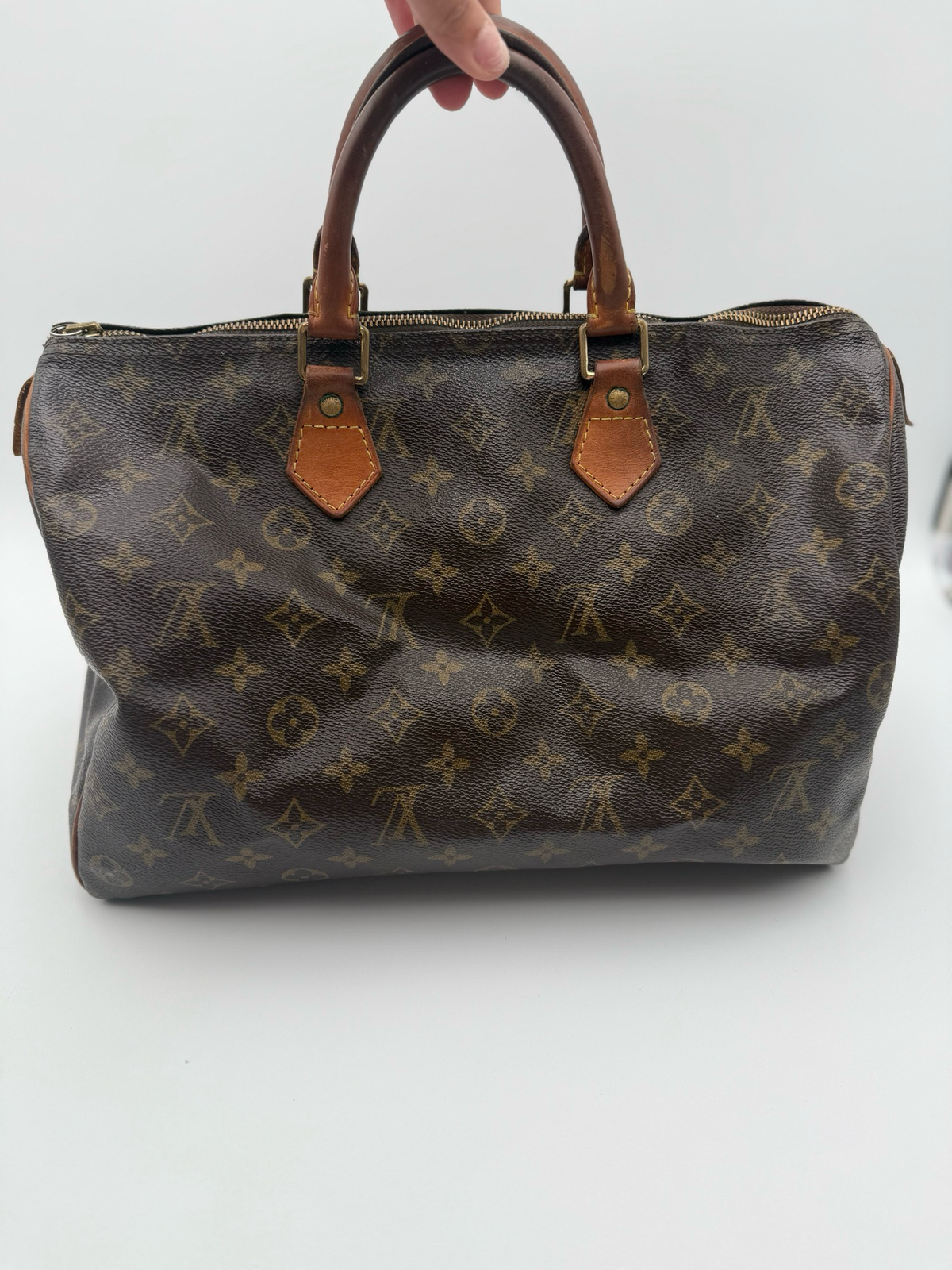 Louis Vuitton Speedy 35 Monogram Satchel Top Handle