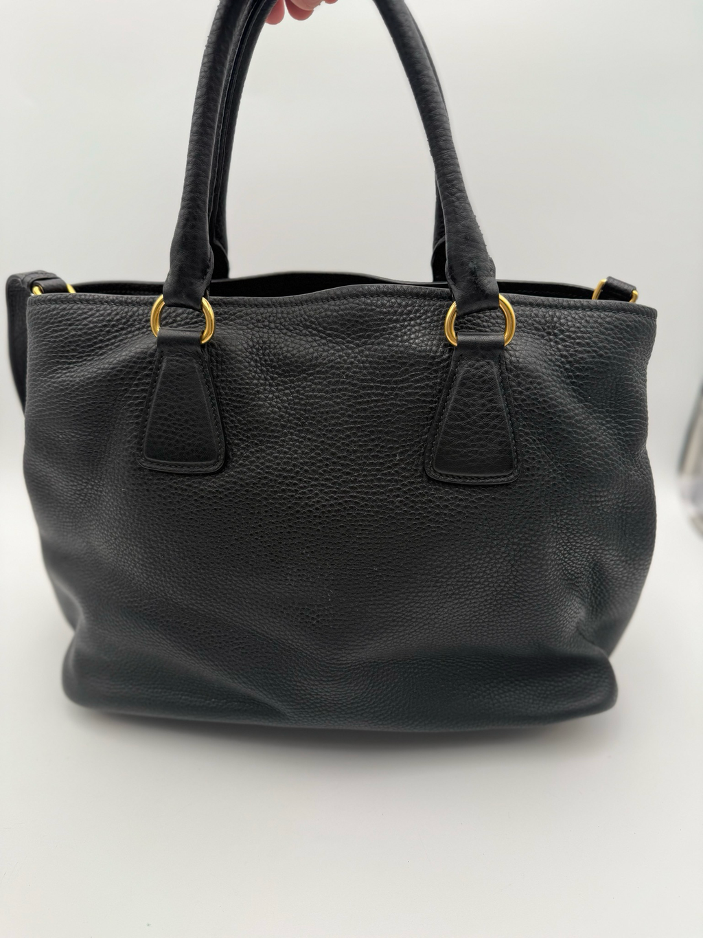 Prada Vitello Daino Pebbled Leather Crossbody Sling Bag