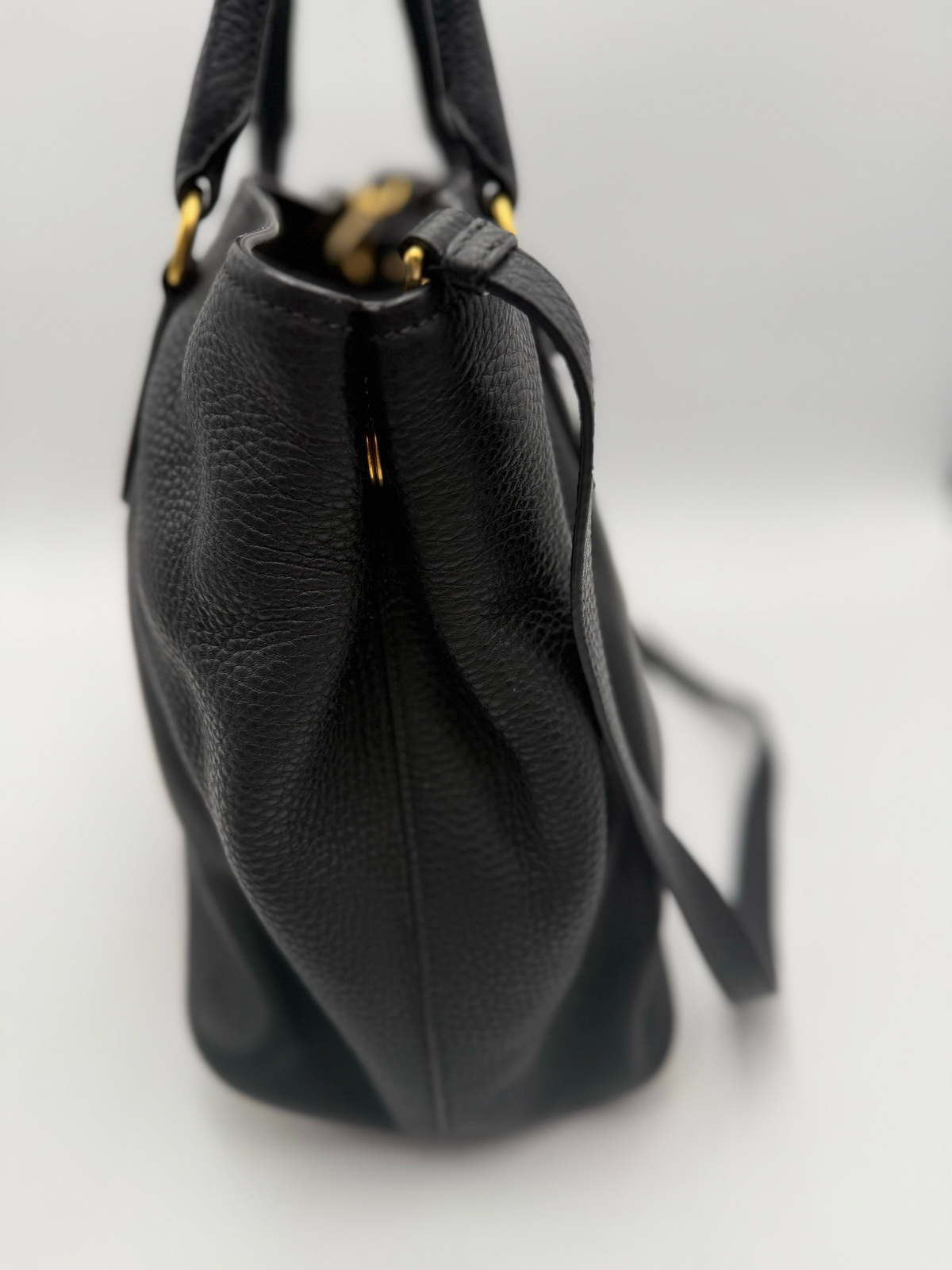 Prada Vitello Daino Pebbled Leather Crossbody Sling Bag
