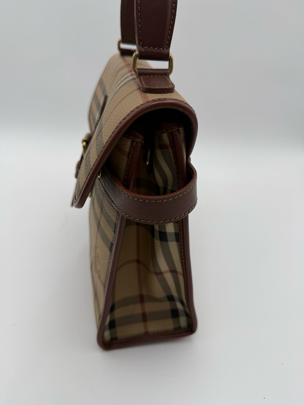 Burberry Haymarket Check Kelly Top Handle