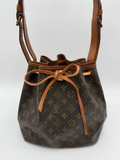 Louis Vuitton Monogram Petit Noe Hobo Shoulder Bag