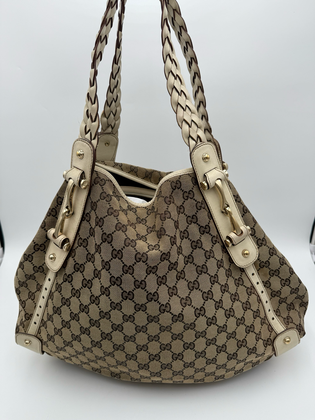Gucci Monogram Pelham Tote Shoulder Bag