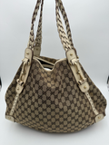 Gucci Monogram Pelham Tote Shoulder Bag