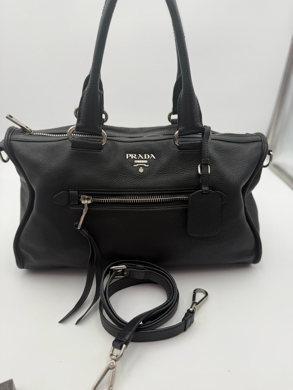 Prada Vitello Phenix Crossbody Messenger