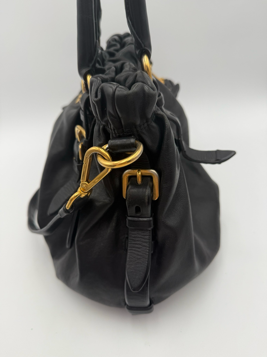 Prada Soft Calfskin Shoulder Bag