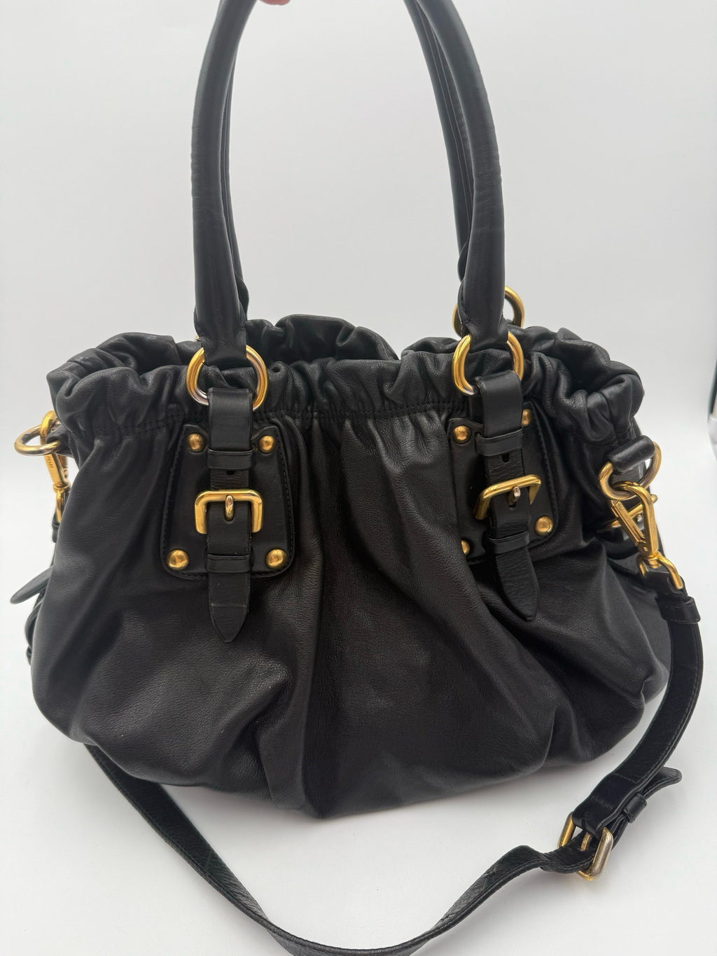 Prada Soft Calfskin Shoulder Bag