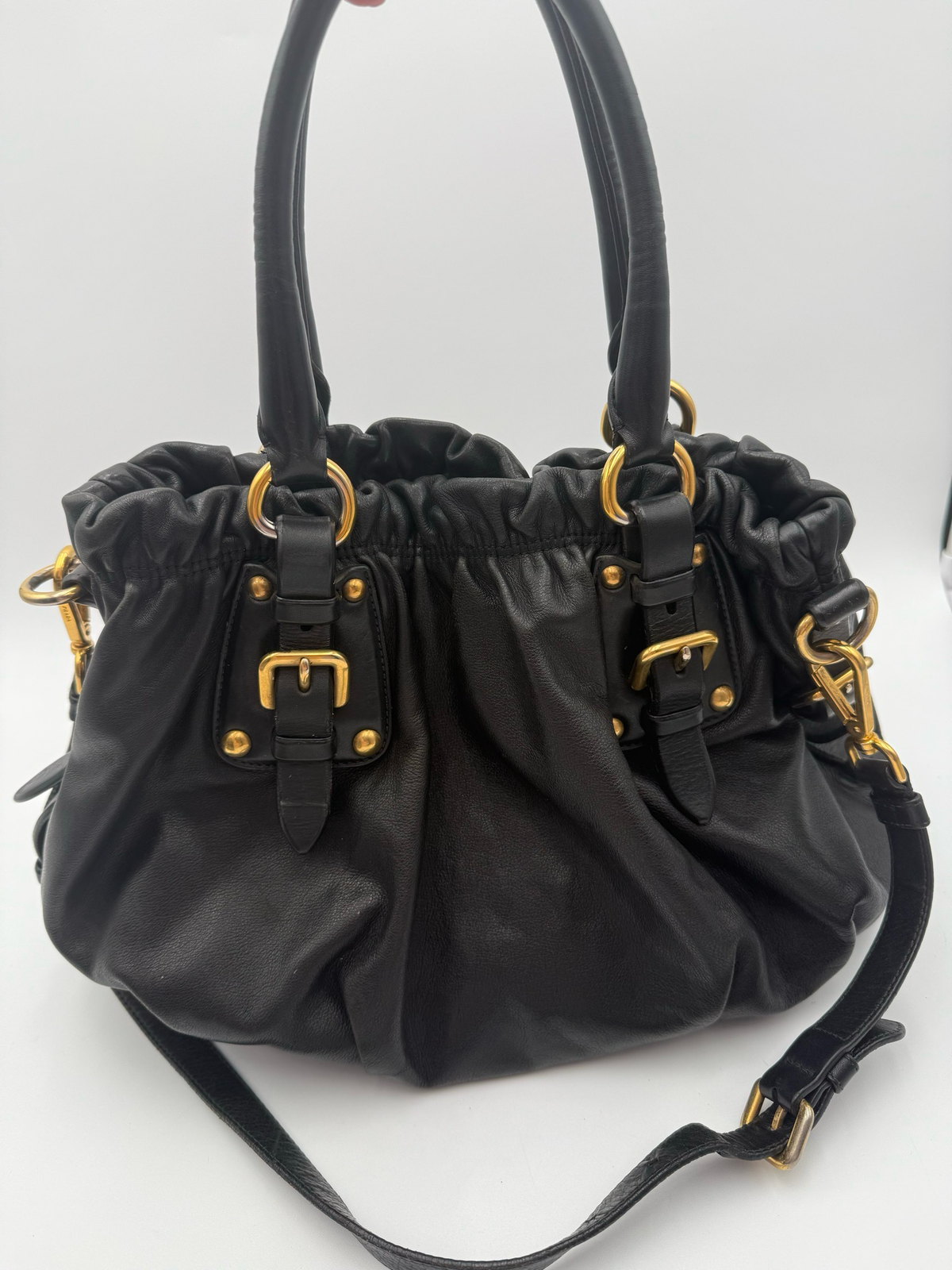 Prada Soft Calfskin Shoulder Bag
