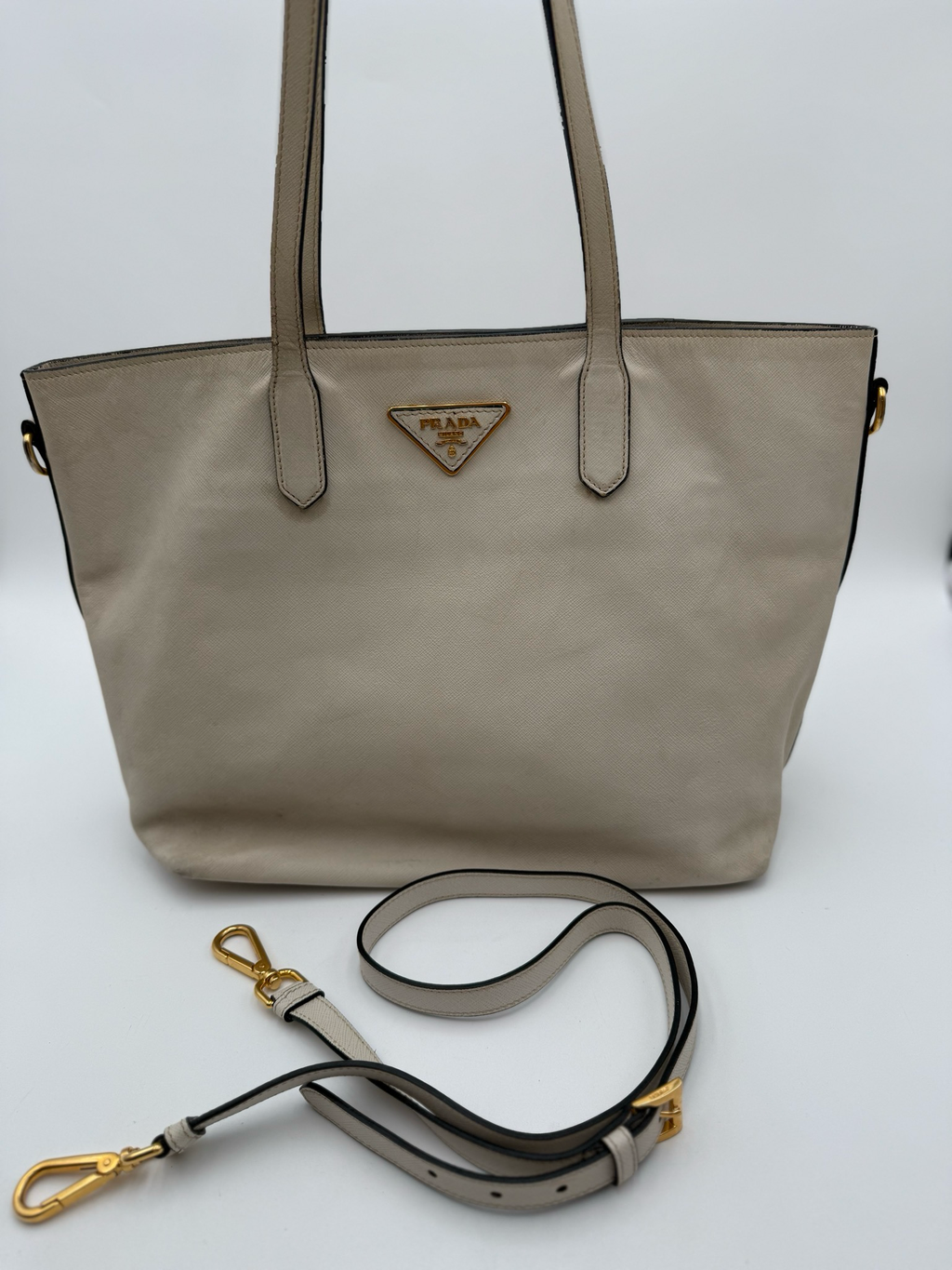 Prada Saffiano Soft Two Way Crossbody