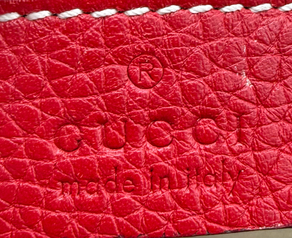 Gucci Pebbled Leather Red Soho Camera Bag