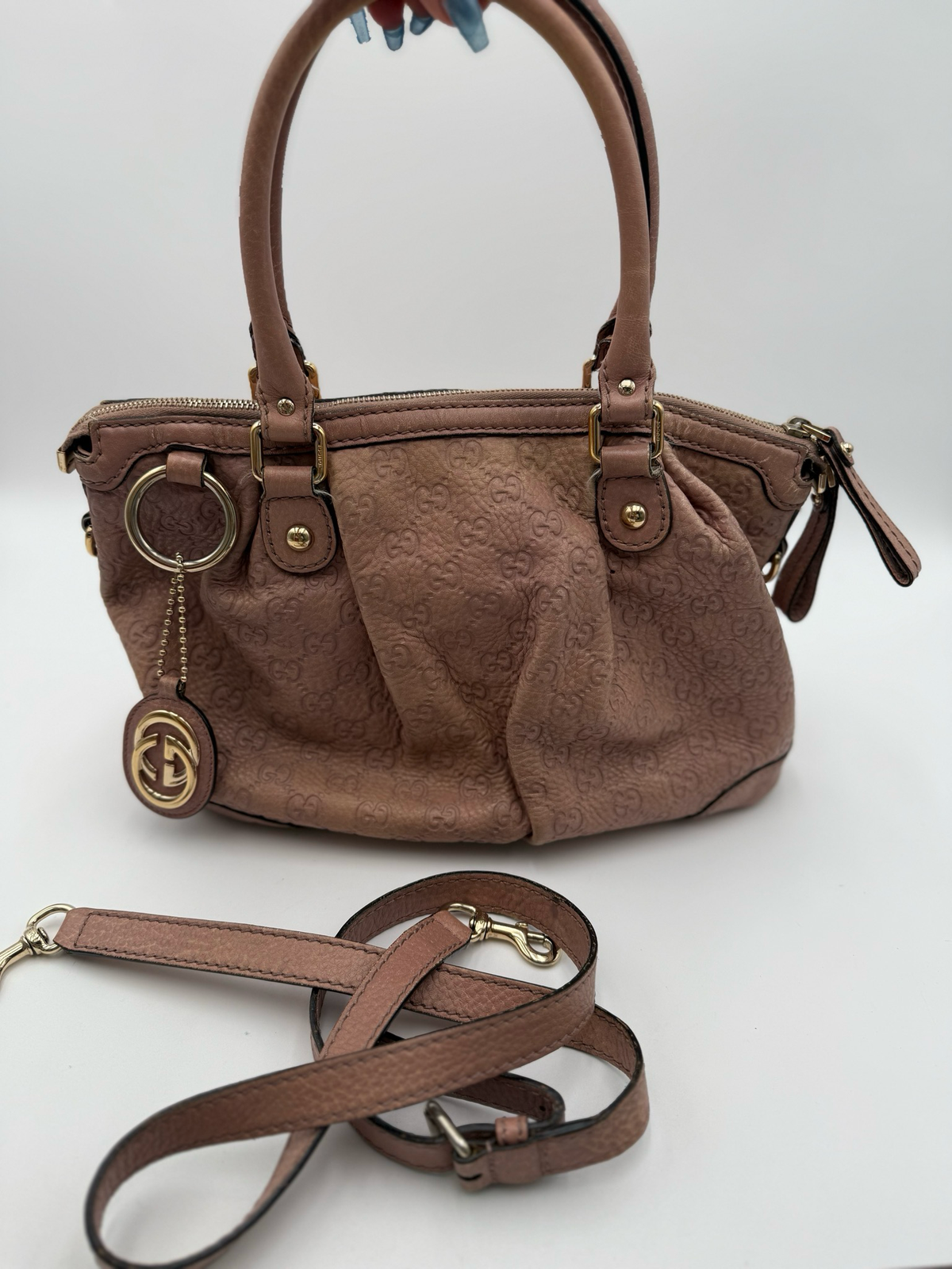 Gucci Sukey Guccissima Monogram Crossbody Messenger
