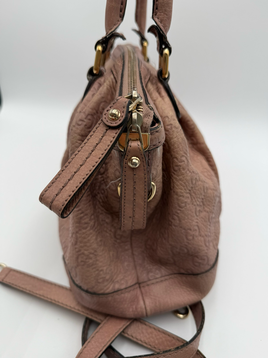 Gucci Sukey Guccissima Monogram Crossbody Messenger