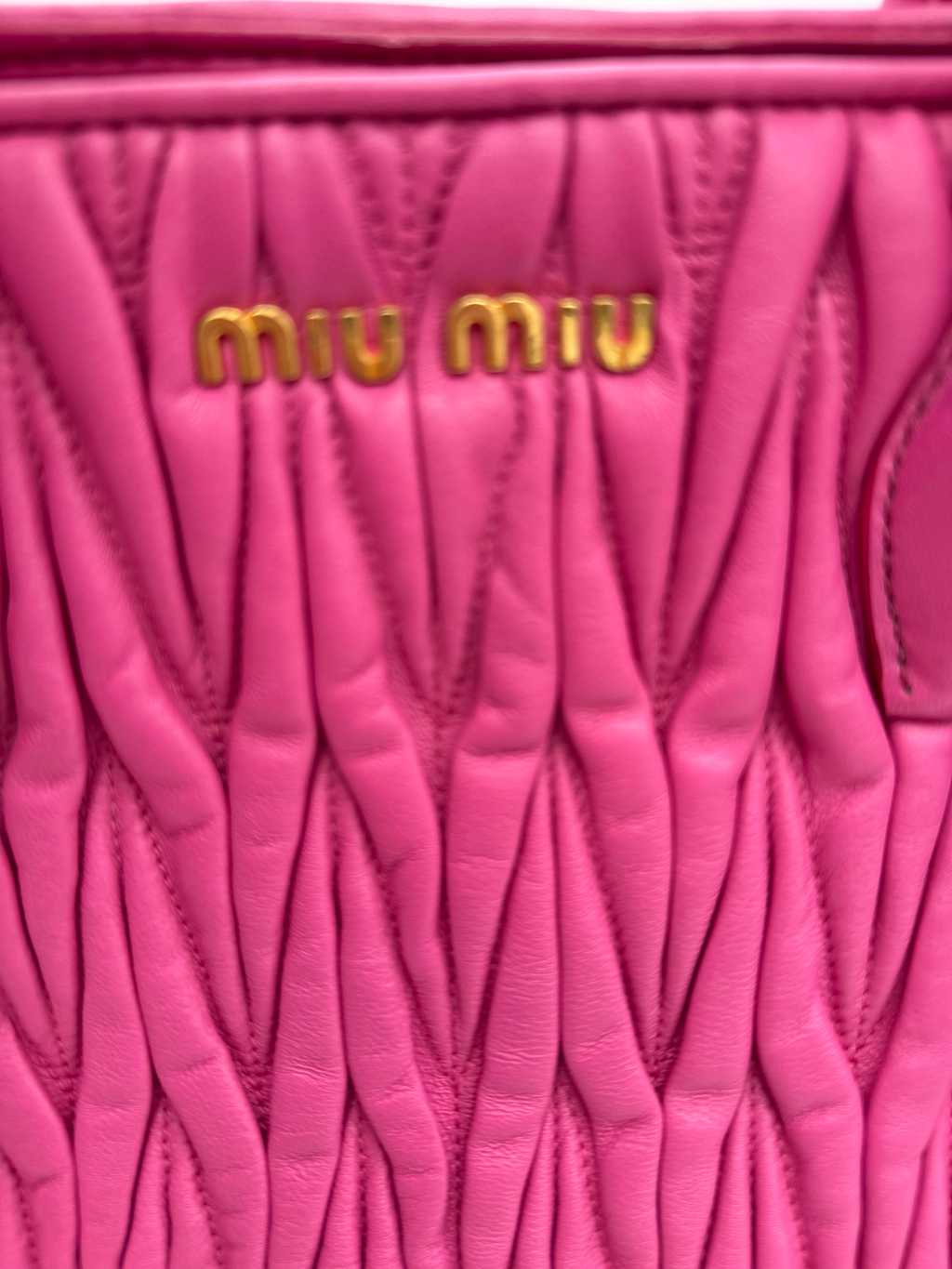 Miu Miu Matelasse Nappa Crossbody Messenger Bag