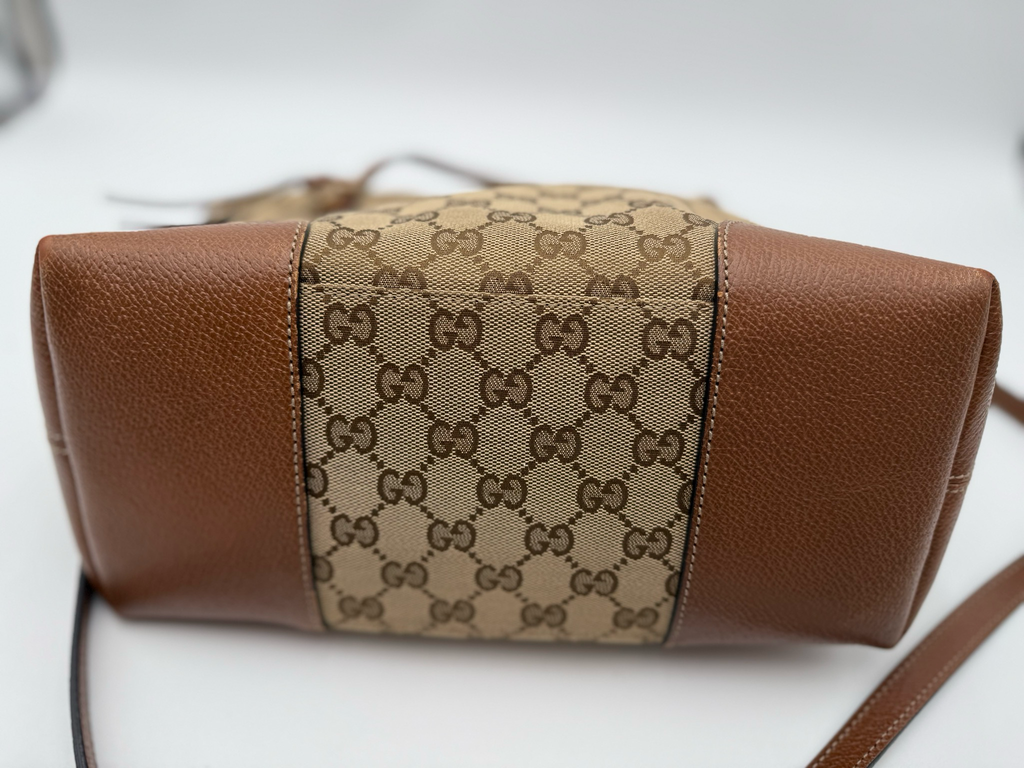 Gucci Canvas Medium Convertible Bree Crossbody Bag