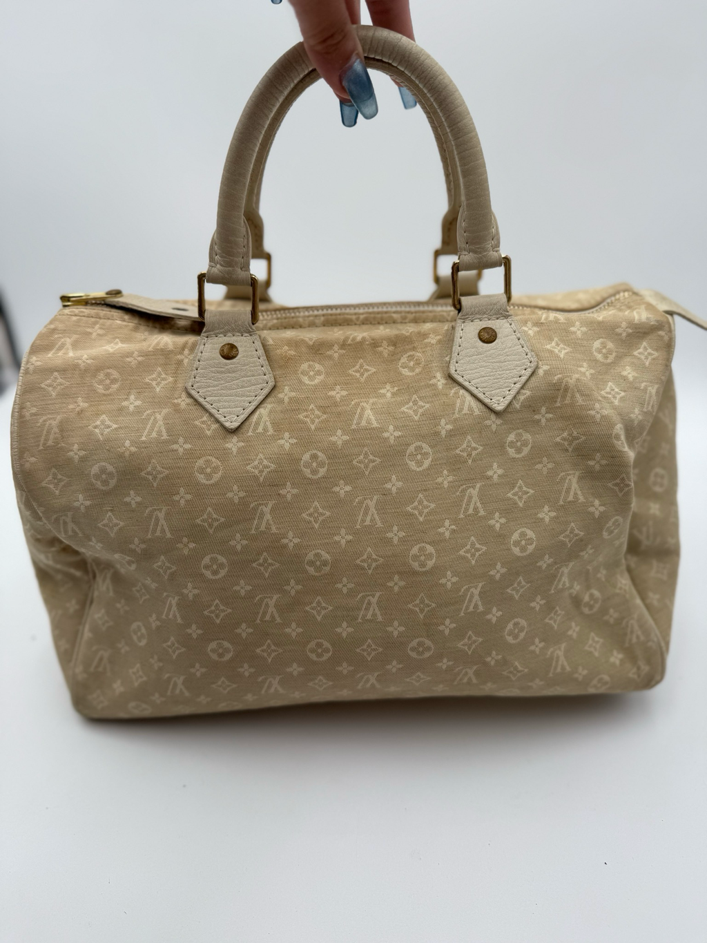 Louis Vuitton Mini Lin Speedy 30 Boston Satchel
