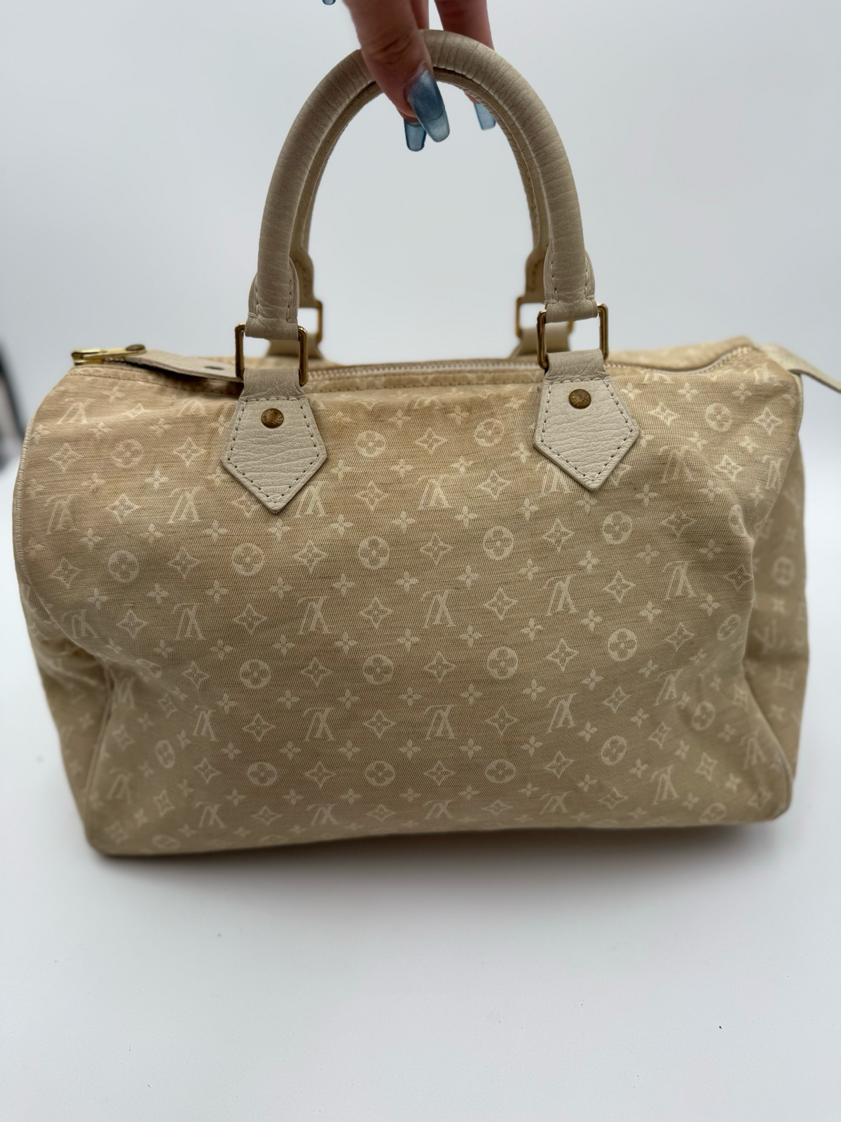 Louis Vuitton Mini Lin Speedy 30 Boston Satchel