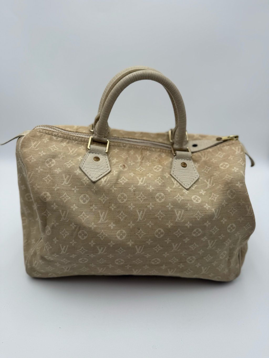 Louis Vuitton Mini Lin Speedy 30 Boston Satchel