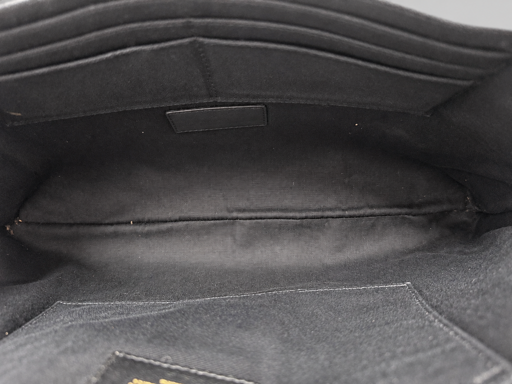 Saint Laurent Matelasse Zipper Document Pouch