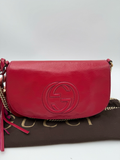 Gucci Soho Medium Flap Messenger Crossbody Patent