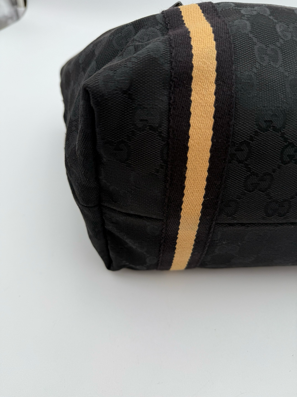 Gucci Canvas Joliceur Web Tote Shoulder Bag