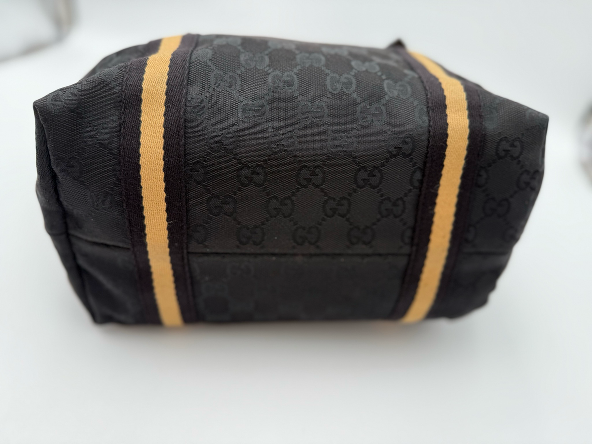 Gucci Canvas Joliceur Web Tote Shoulder Bag