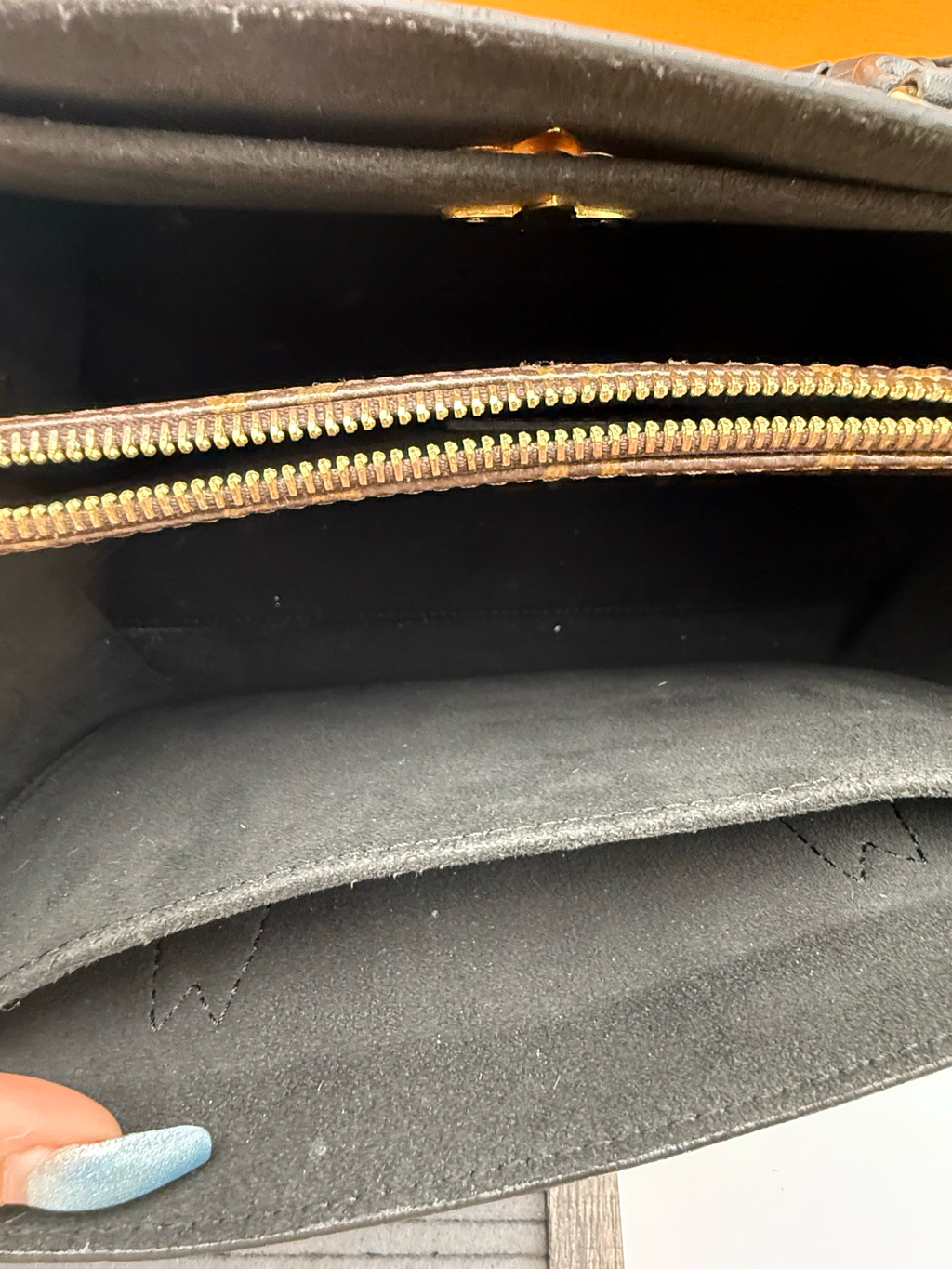 Louis Vuitton Monogram Shoulder Flower Tote Black Leather