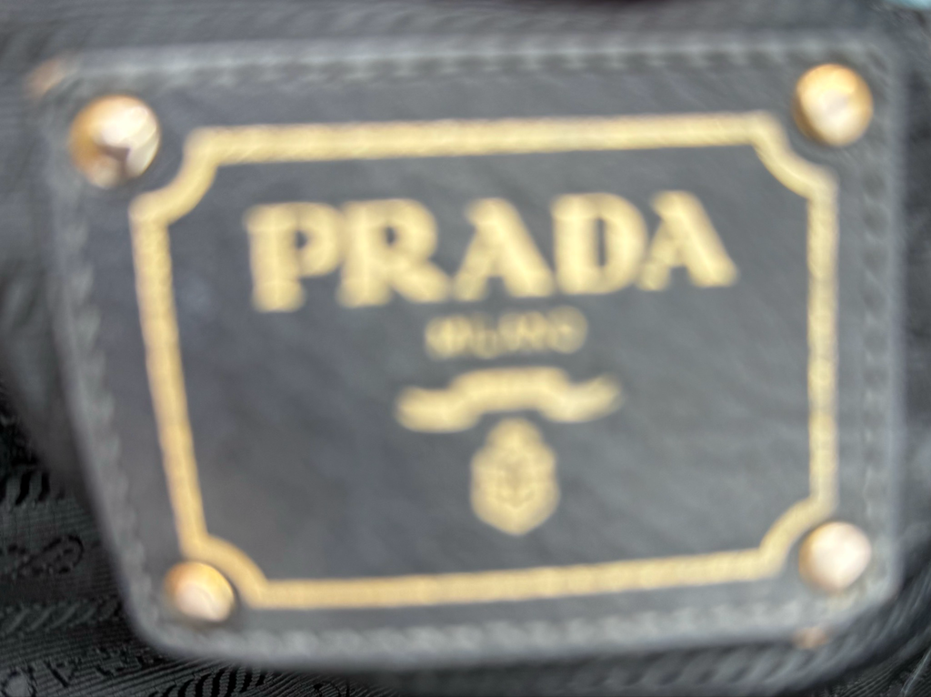 Prada Vitello Daino Hobo Shoulder Bag Black