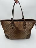 Gucci Monogram Lurex Heart Bit Icon Charm