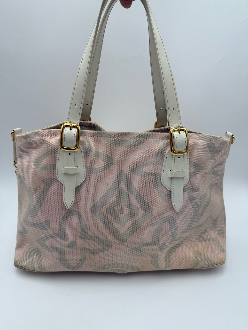 Louis Vuitton Tahitienne Cabas Canvas PM Shoulder Tote Bag