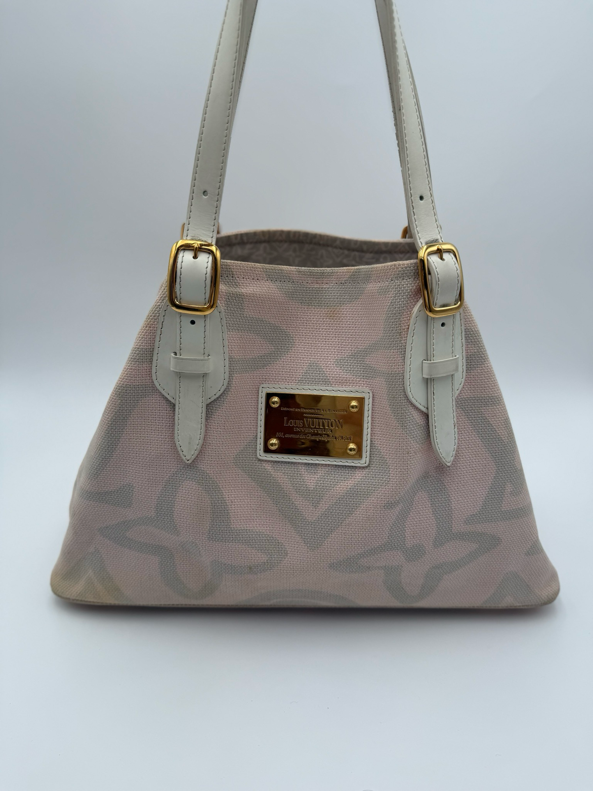 Louis Vuitton Tahitienne Cabas Canvas PM Shoulder Tote Bag