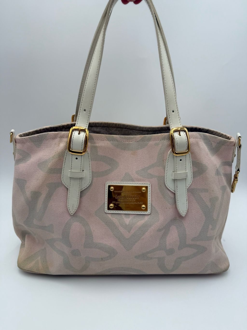 Louis Vuitton Tahitienne Cabas Canvas PM Shoulder Tote Bag