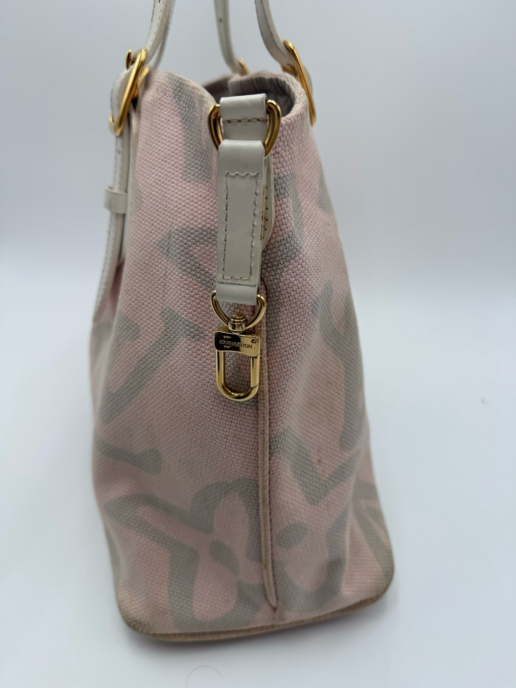 Louis Vuitton Tahitienne Cabas Canvas PM Shoulder Tote Bag