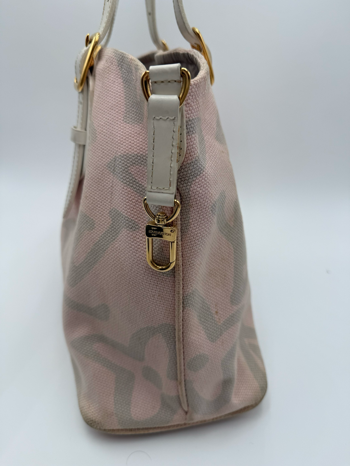 Louis Vuitton Tahitienne Cabas Canvas PM Shoulder Tote Bag