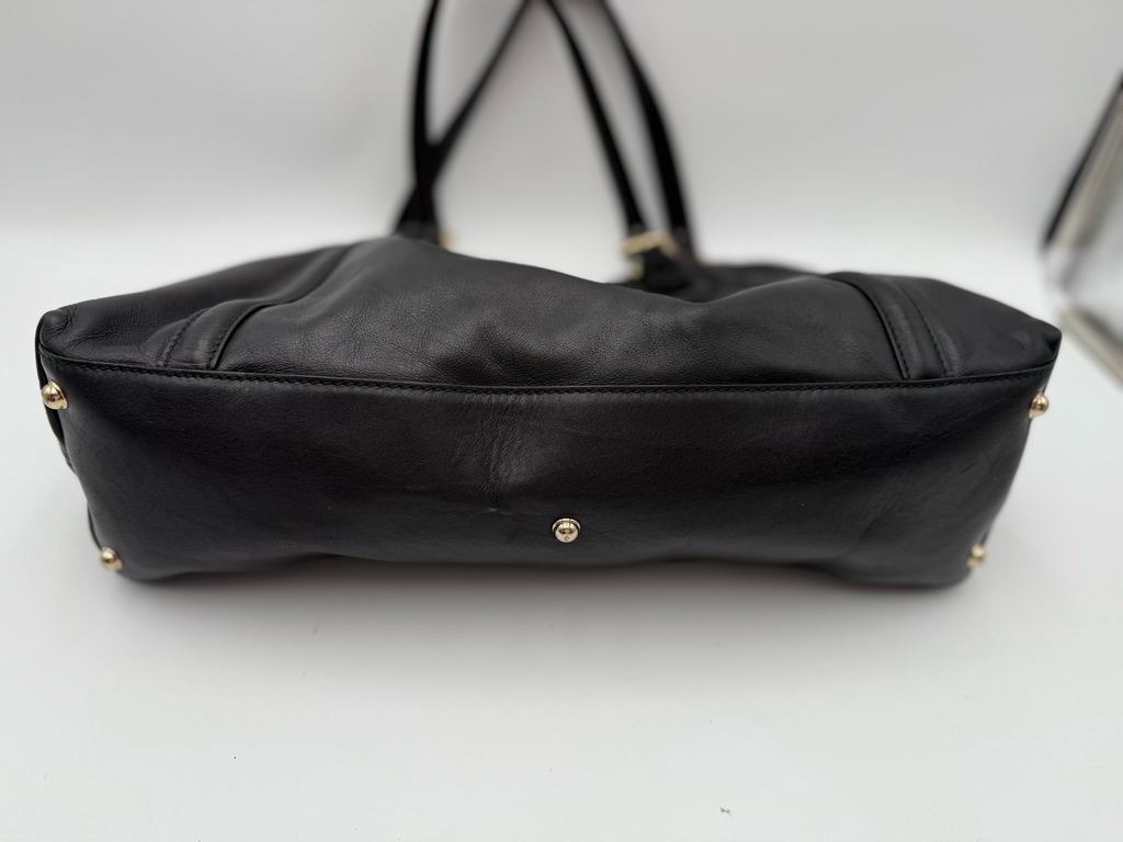 Gucci Soft Leather Medium Britt Tote Shoulder Bag