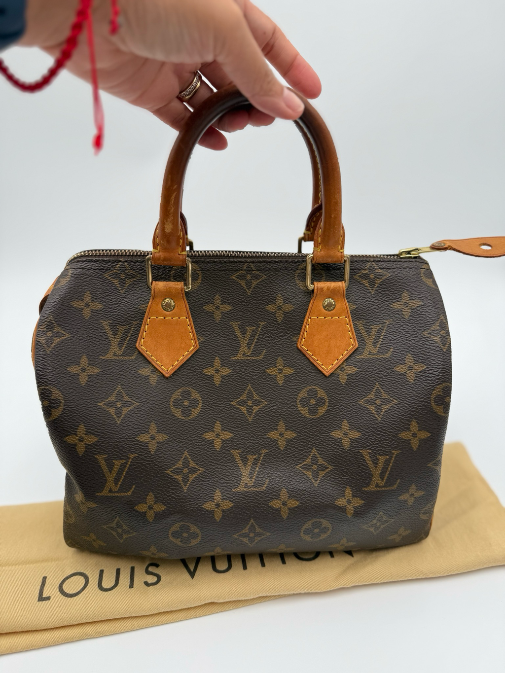 Louis Vuitton Monogram Speedy 25 Boston Satchel Top Handle