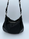 Prada Nylon Tessuto Hobo Shoulder Bag Triangle Logo Black