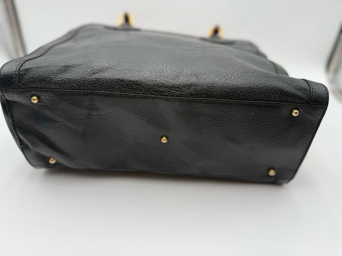 Gucci Diana Leather Bamboo Top Handle Handbag