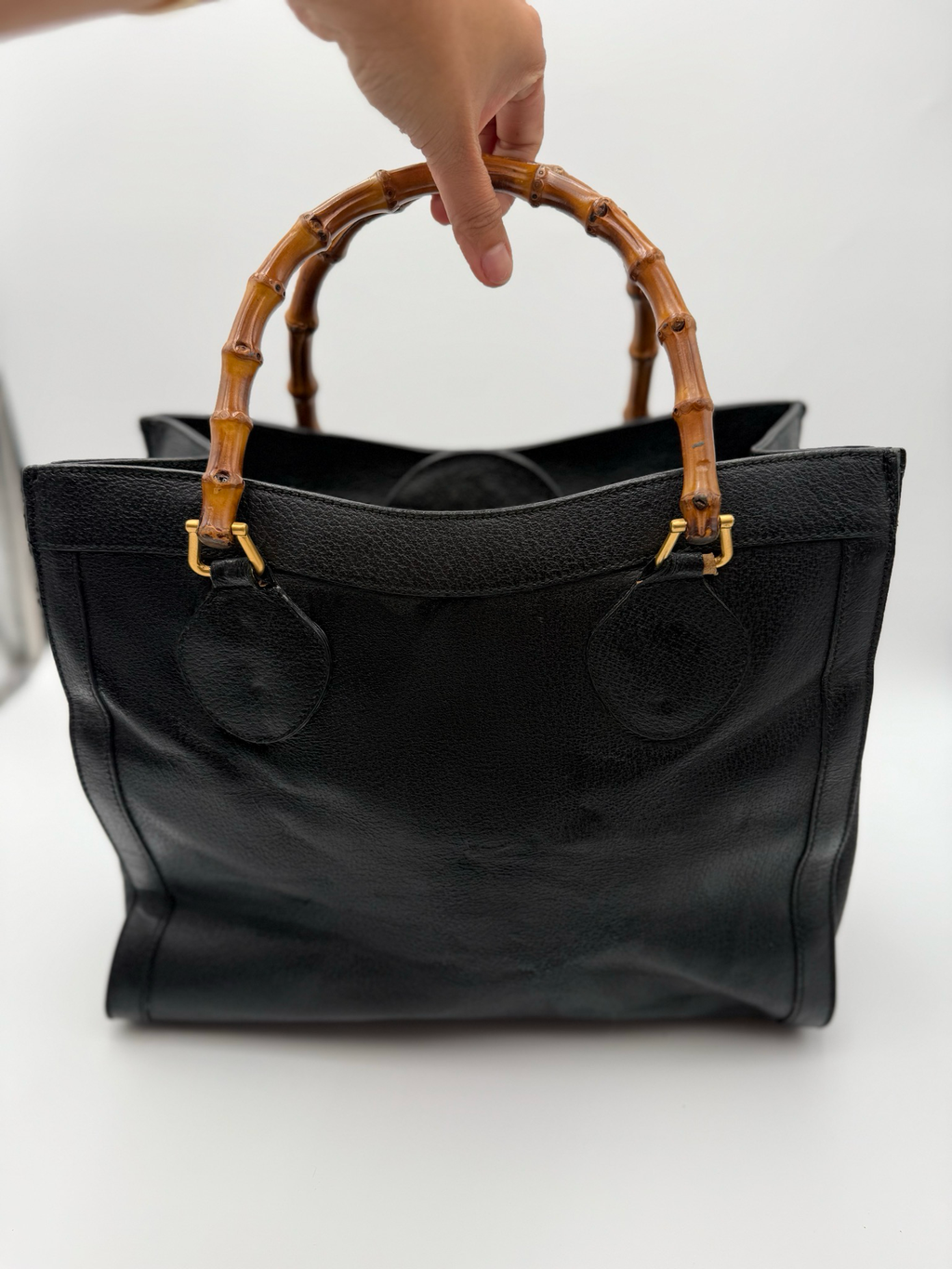 Gucci Diana Leather Bamboo Top Handle Handbag