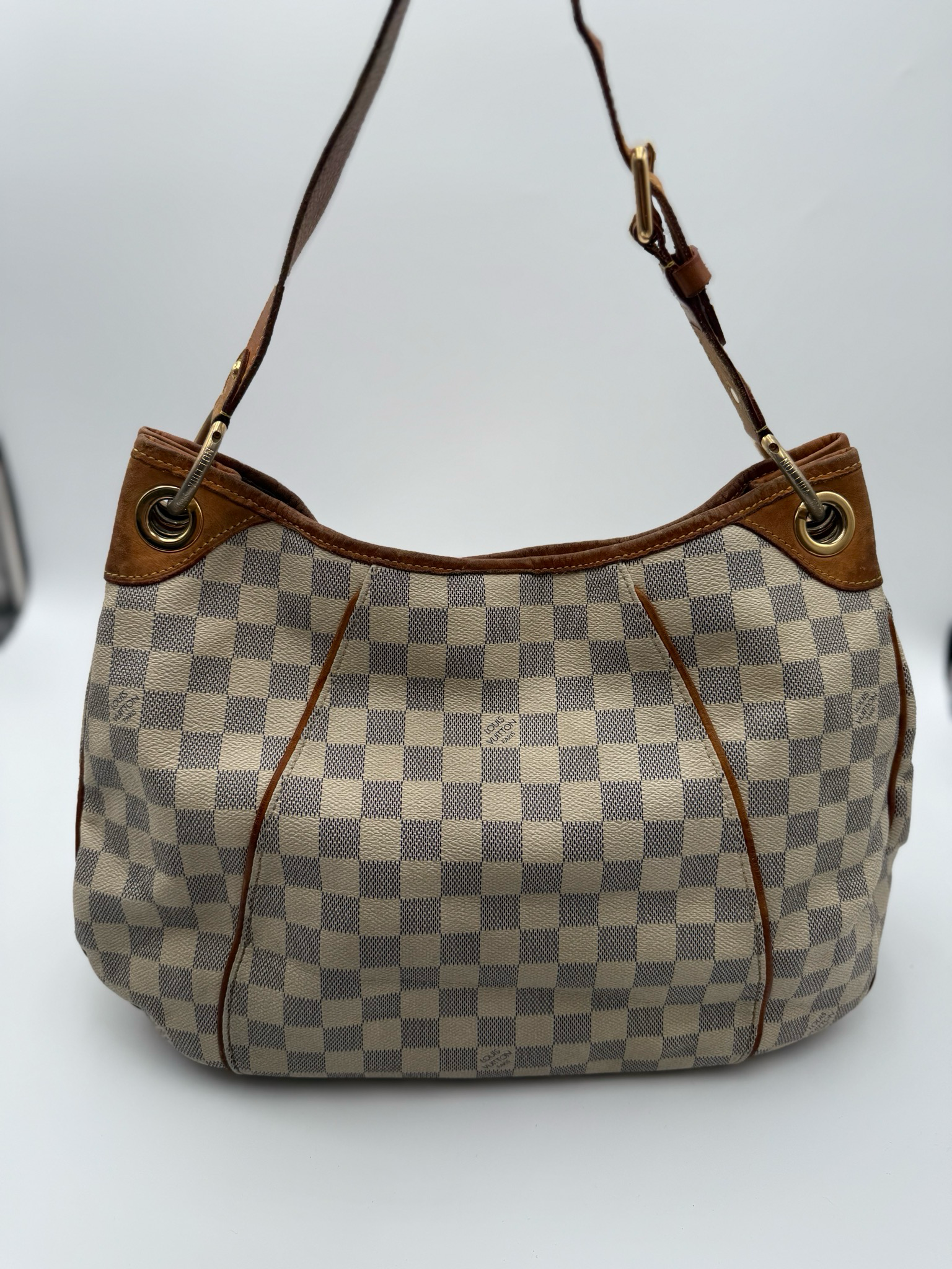 Louis Vuitton Damier Azur Hobo Galliera PM Shoulder Bag
