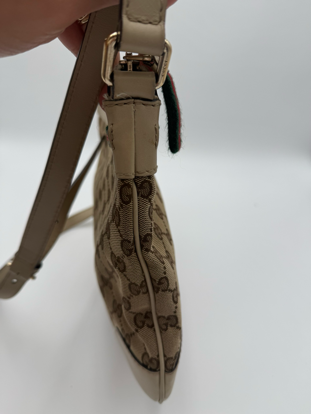Gucci Mayfair Web Ribbon Crossbody Messenger Sling