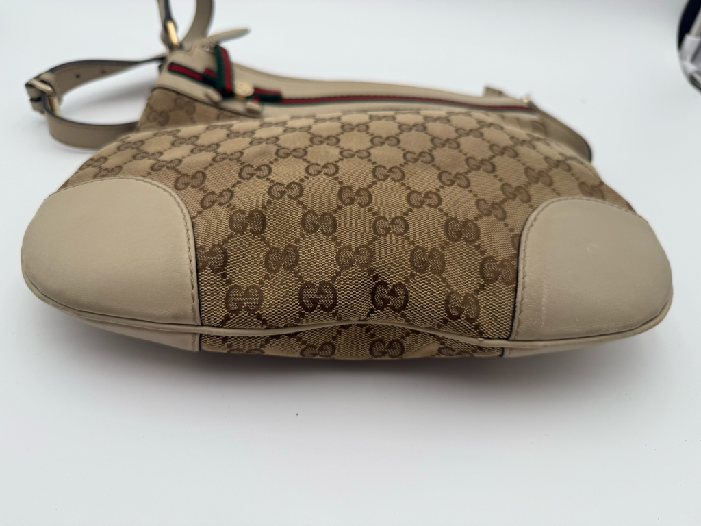 Gucci Mayfair Web Ribbon Crossbody Messenger Sling