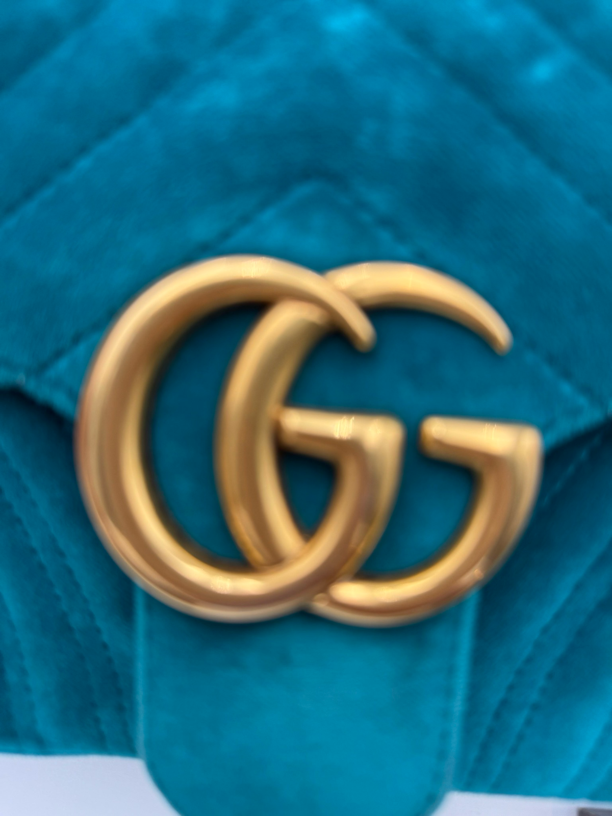 Gucci Marmont Suede Velvet Chain Strap Crossbody Messenger