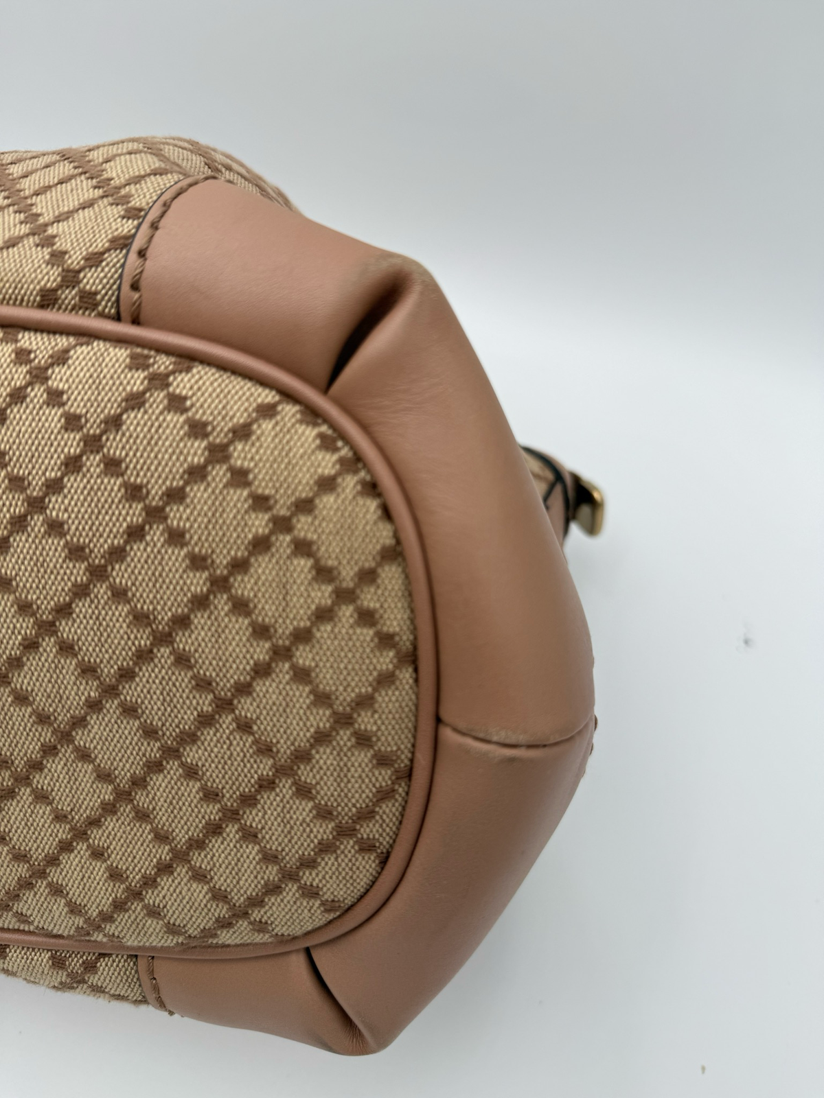 Gucci Sukey Canvas Diamante Zipper Top Handle