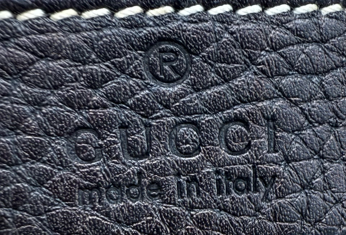 Gucci Soho Camera Bag Messenger Sling Small Black Pebbled Leather