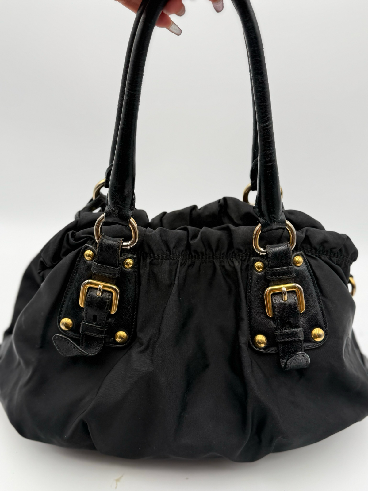 Prada Nylon Tessuto Crossbody Messenger Sling Bag Jacquard