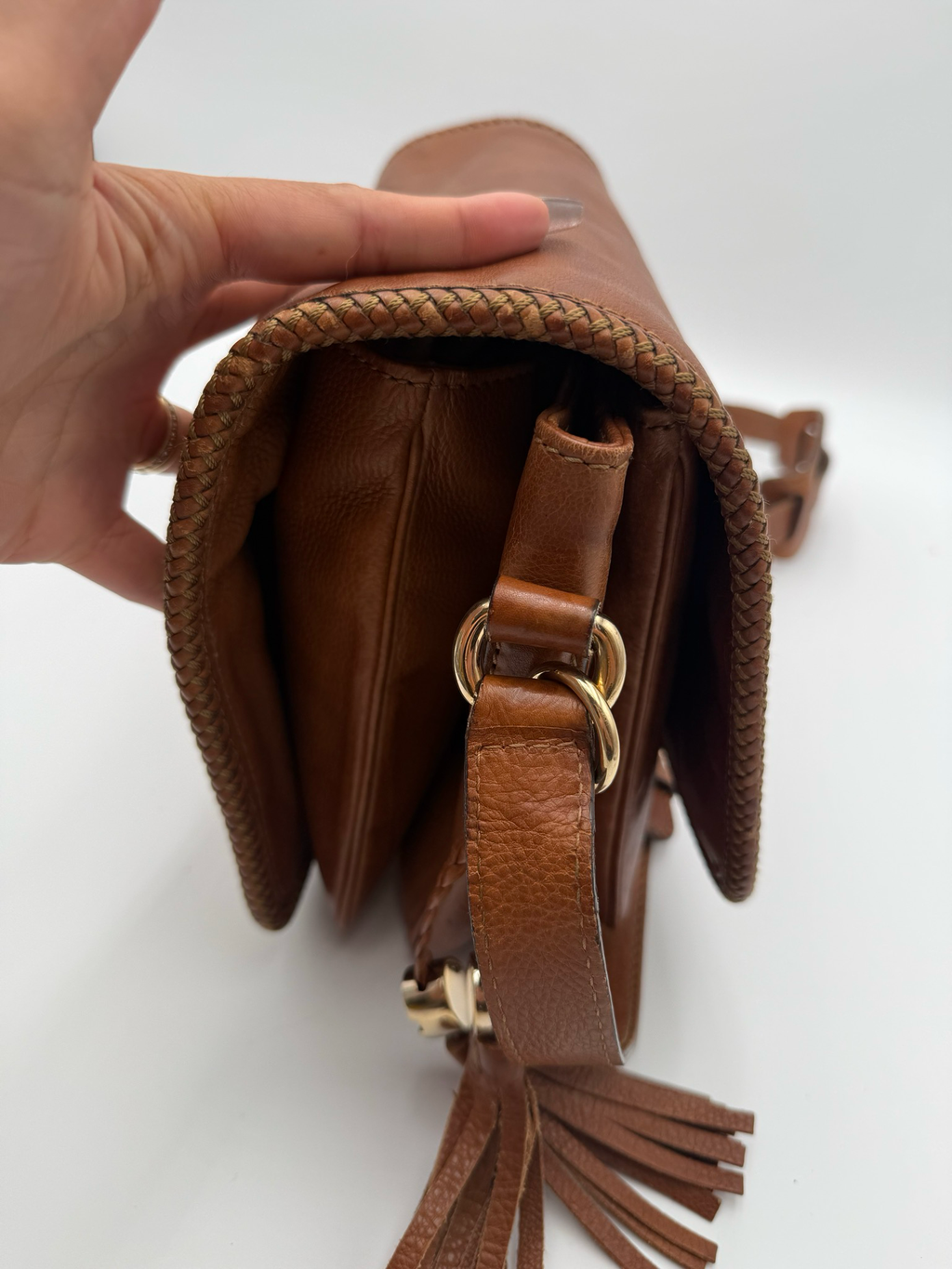 Gucci Leather Marrakeech Crossbody Medium Messenger Sling