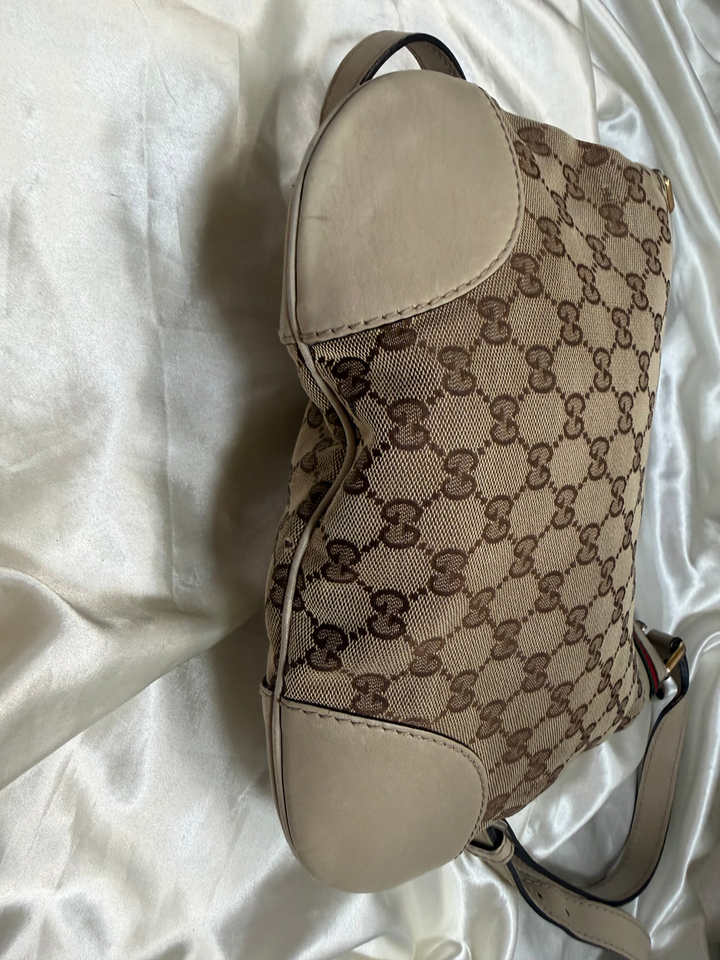 Gucci Monogram Canvas Web Mayfair Messenger Sling