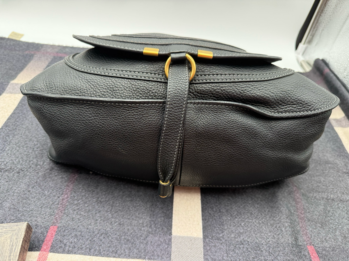 Chloe Marcie Saddle Medium Tote Shoulder Bag
