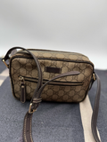 Gucci Monogram Supreme Plus Camera Bag Messenger Sling
